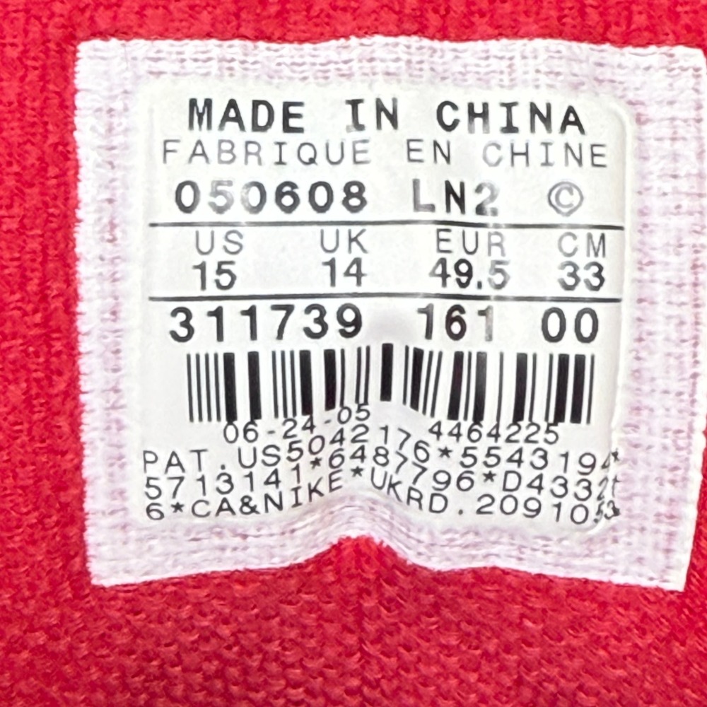 Nike Shox Elevate White Varsity Red Basketball Shoes Mens 15 Flight Vintage 2005 - Picture 8 of 9